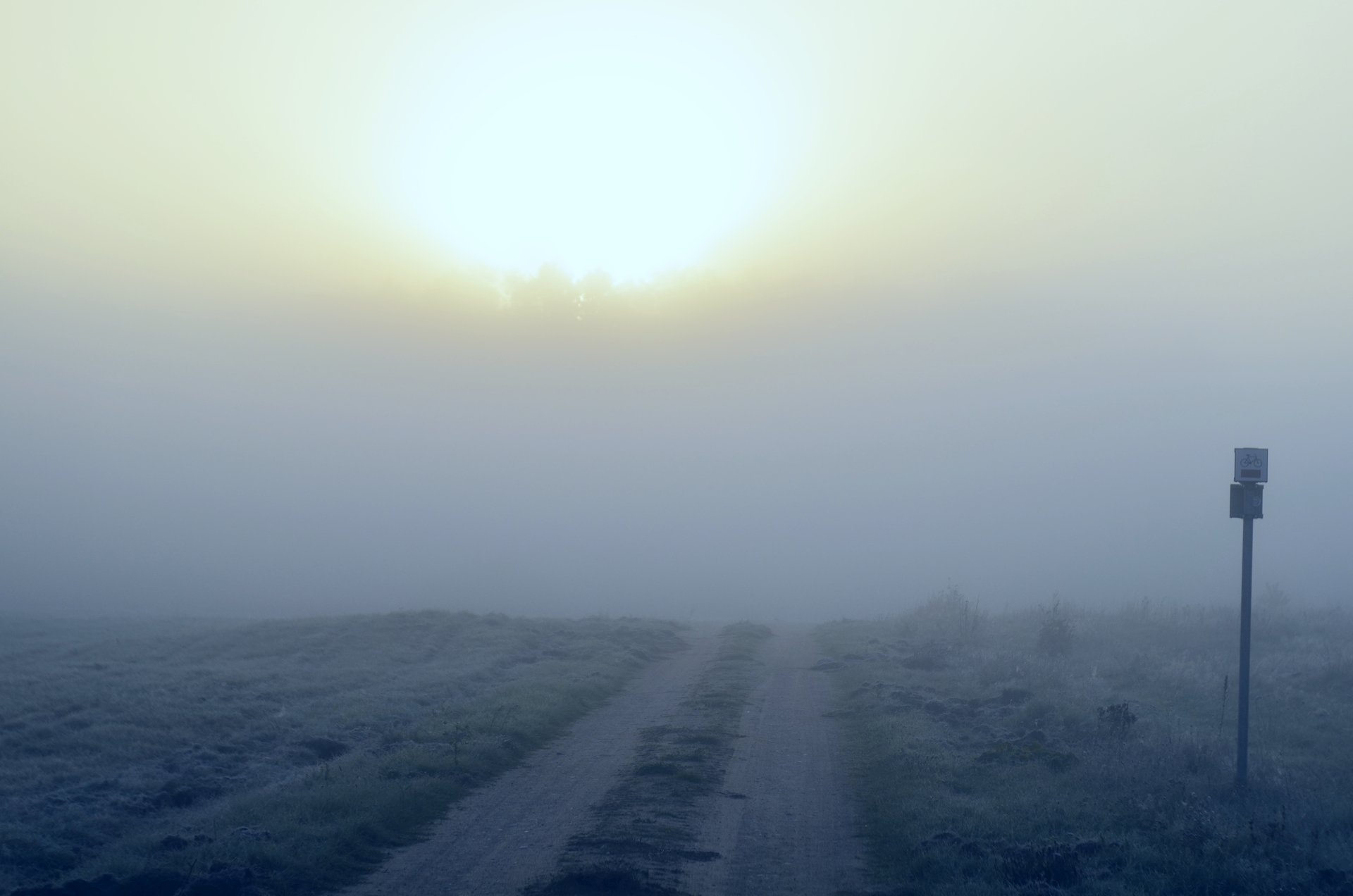 droga mgła świt wschód słońcafree photo darmowe zdjęcie