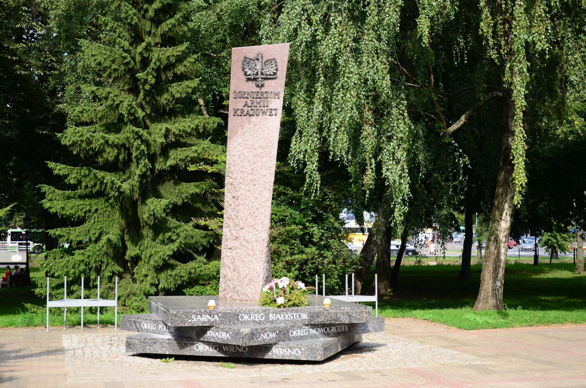 Białystok Kilińskiego pomnik AK Armia Krajowafree photo darmowe zdjęcie