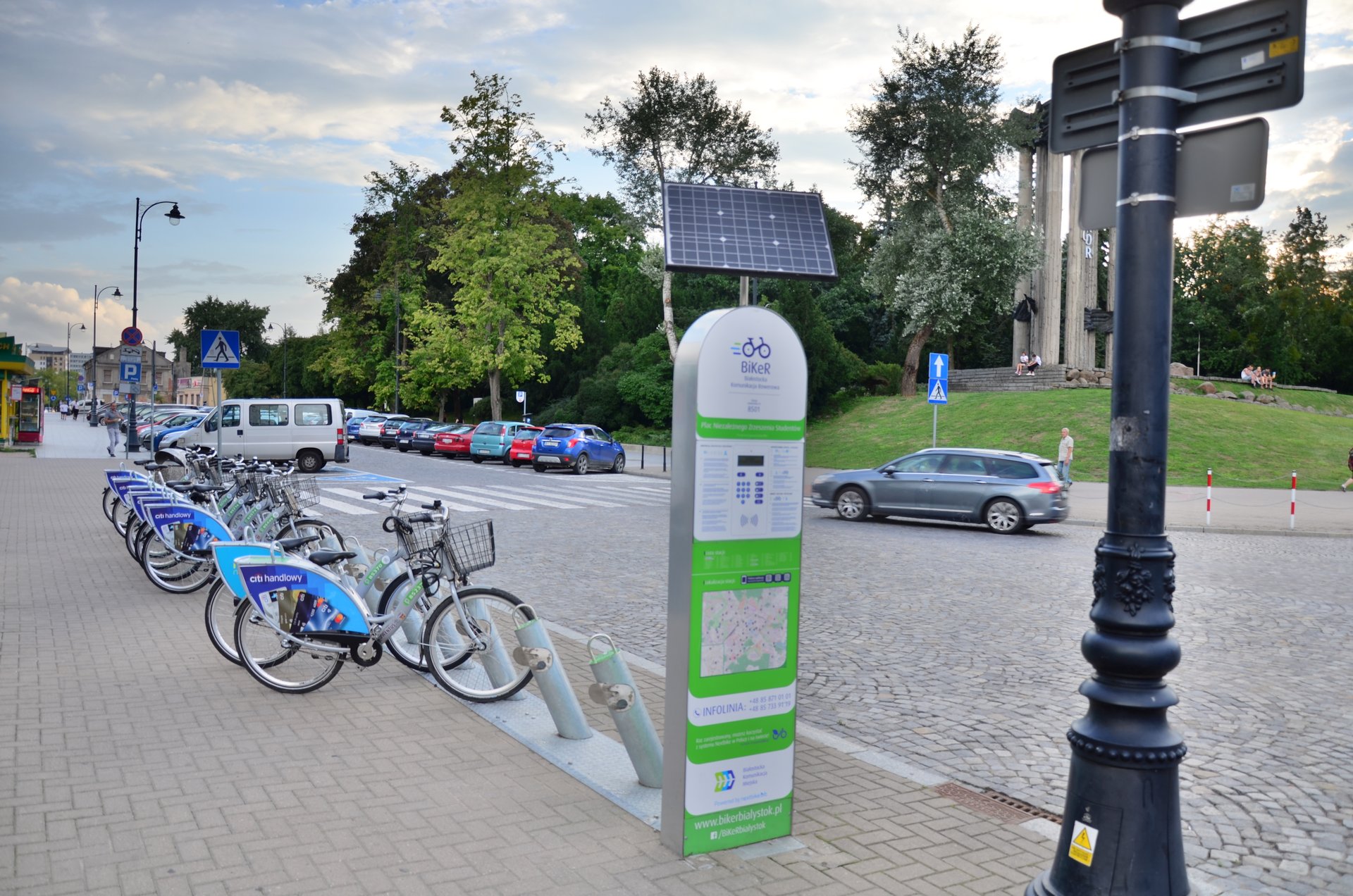 Białystok Biker stacja rower roweryfree photo darmowe zdjęcie