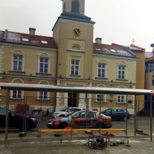 Przystanek na Starym Rynku w Łomży został przeniesiony w nowe miejsce