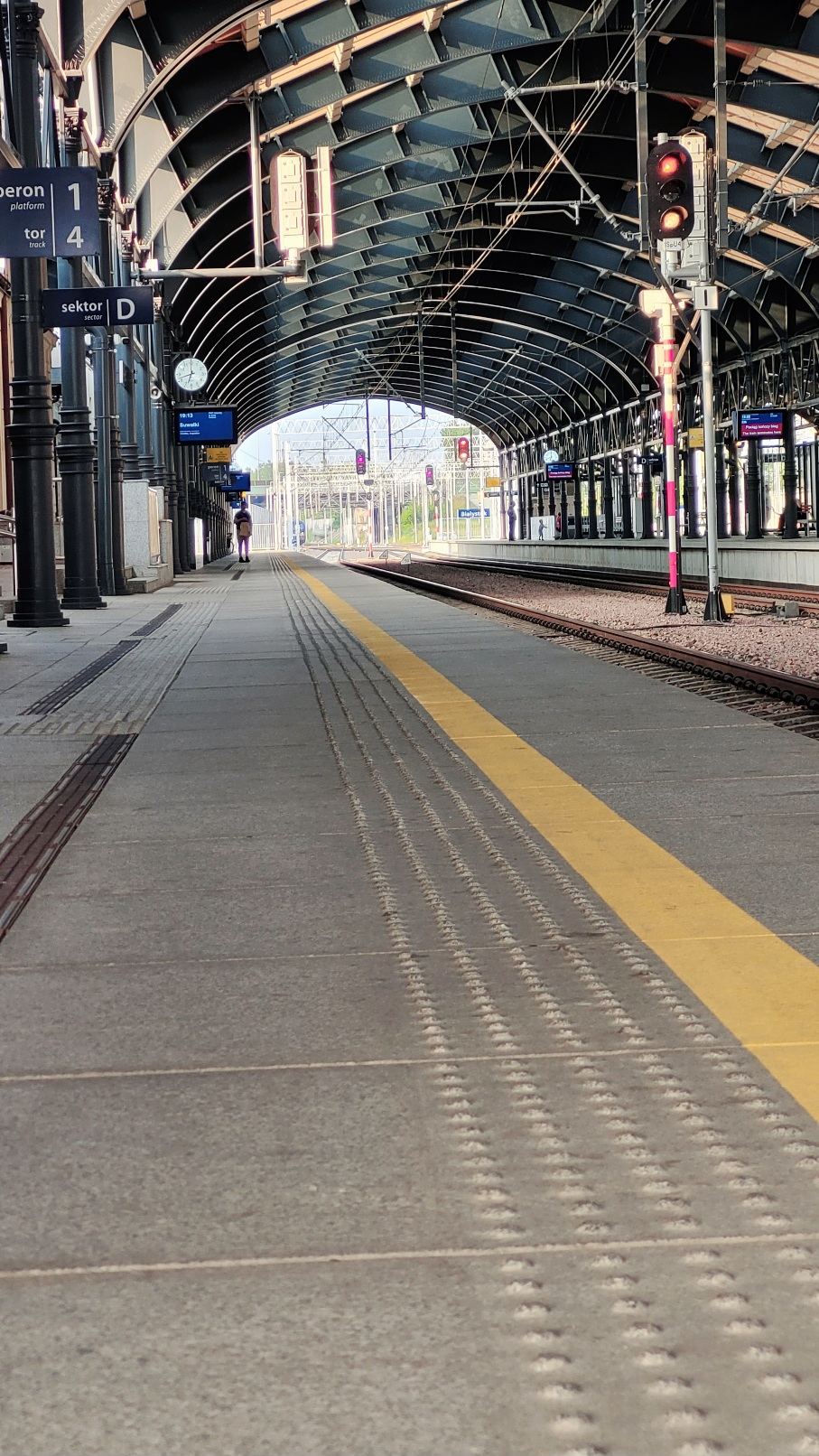 Piękny białostocki dworzec kolejowy
