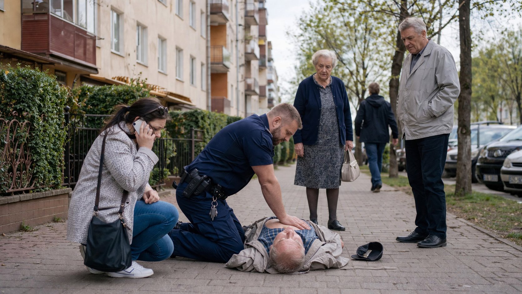 Białystok: policjant na urlopie uratował życie 65-latka