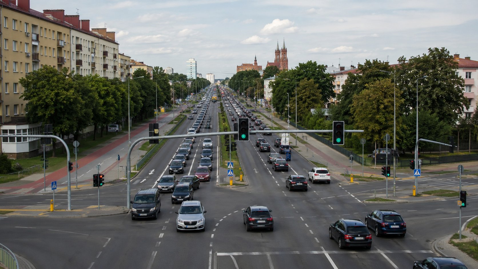Białystok. Powstała mapa ulic z największą liczbą kolizji i wypadków