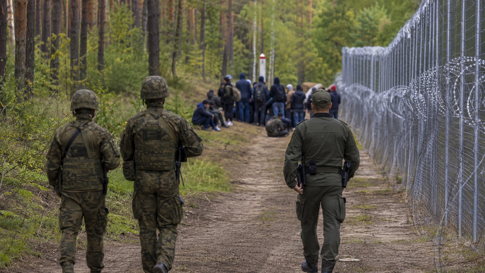 Podlaskie. Straż Graniczna zatrzymała 14 migrantów przy granicy z Litwą