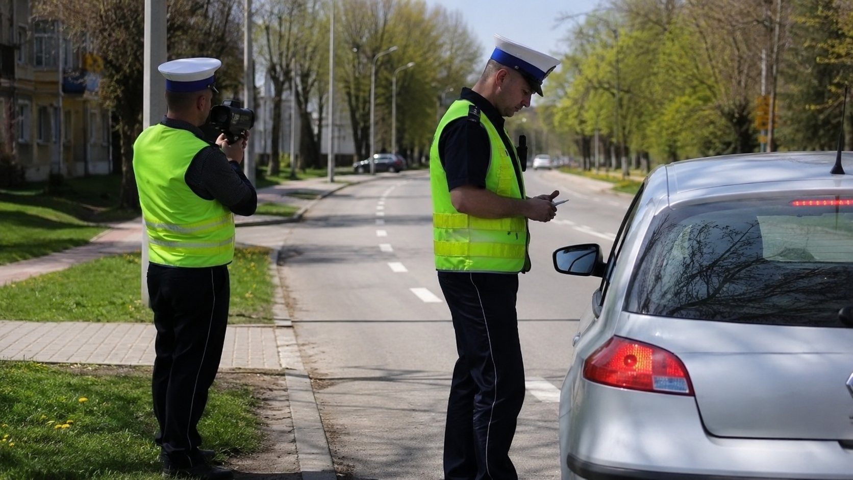 Suwałki. Kierowca stracił prawo jazdy po jeździe 107 km/h w zabudowanym