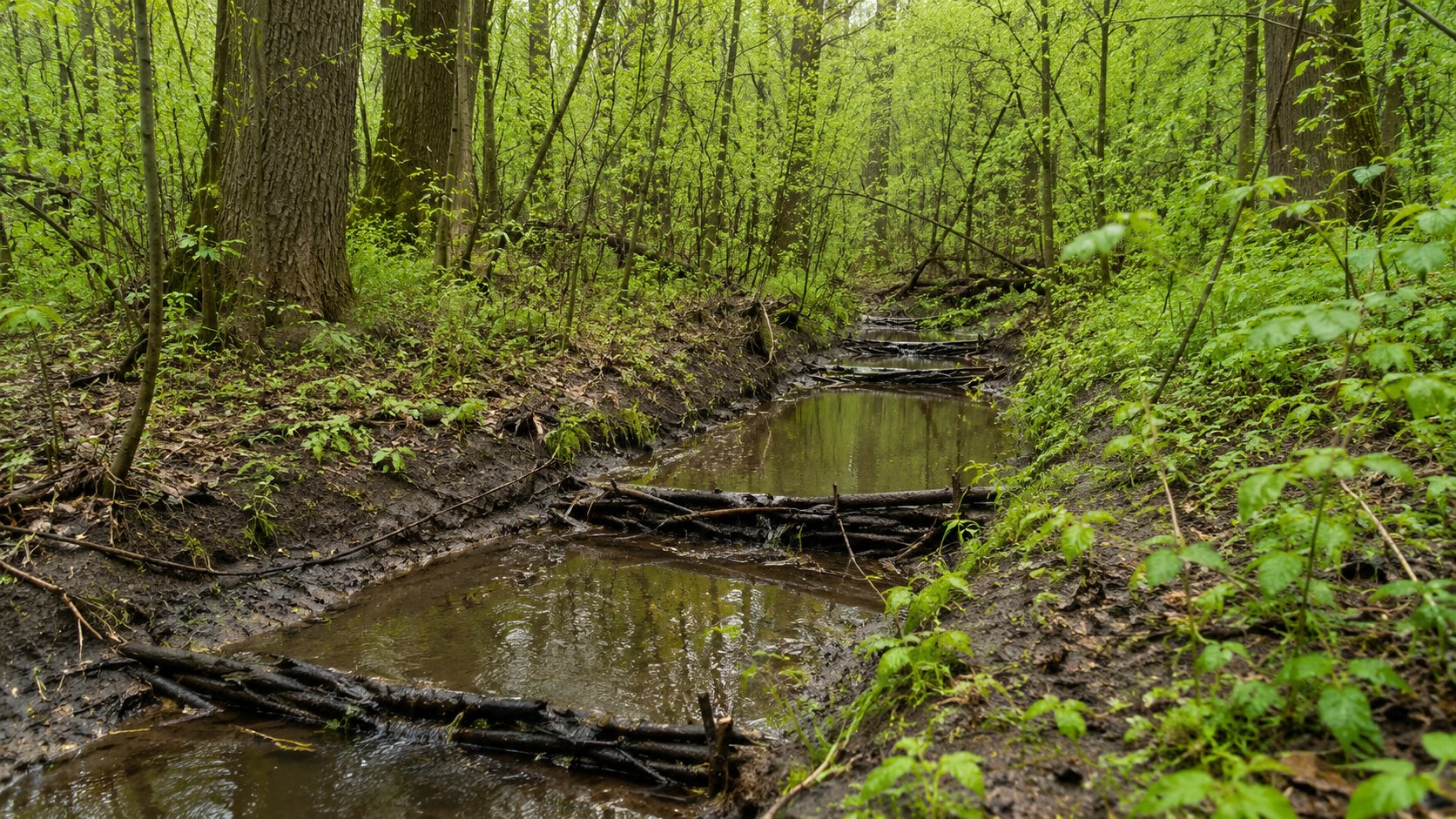 Białystok. Naturalne progi mają ratować Las Zwierzyniecki