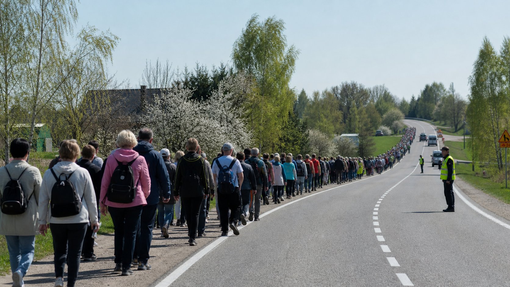 Białystok: około 800 osób wyruszyło w pieszej pielgrzymce do Zwierek