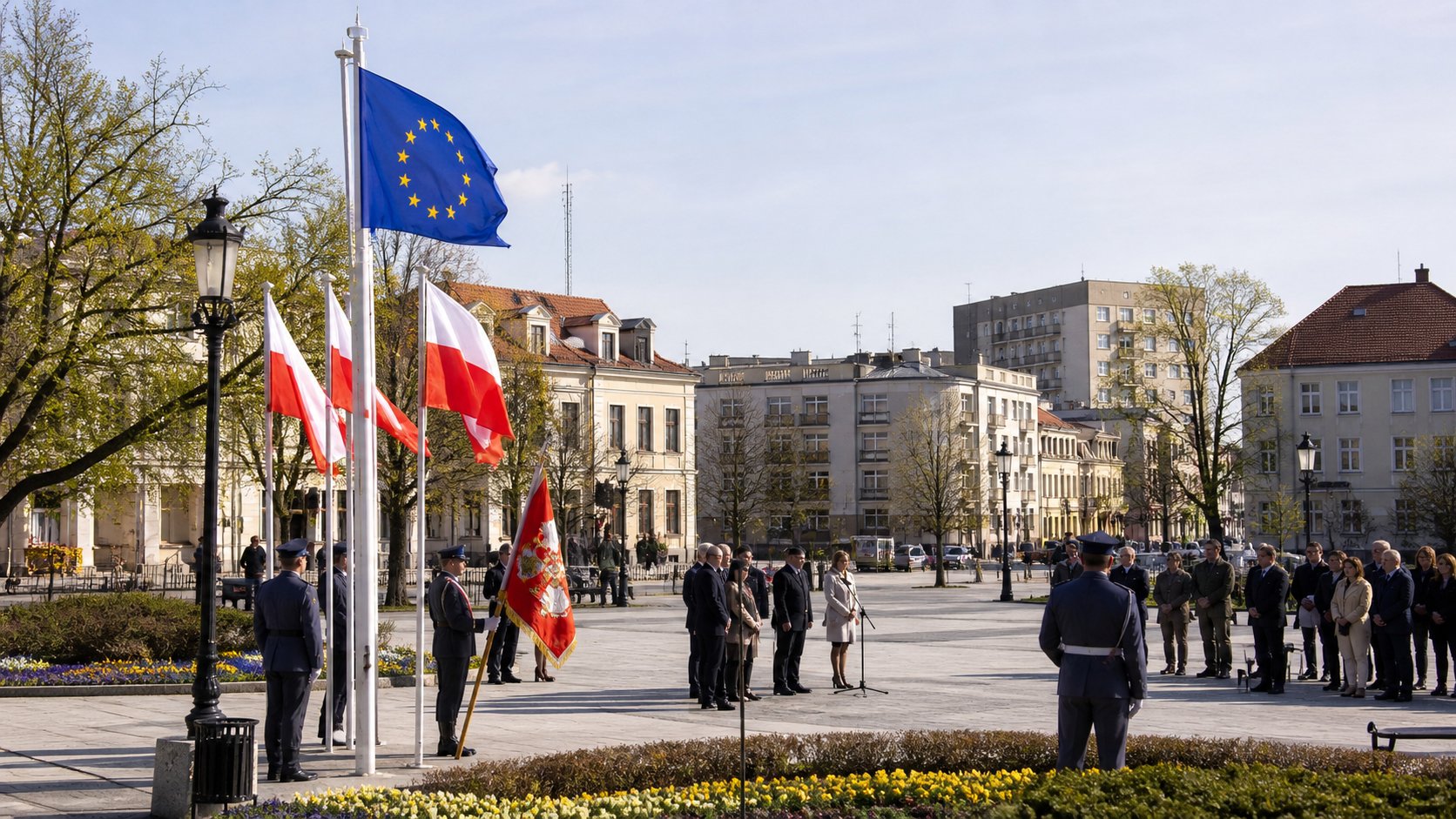Białystok uczcił 22. rocznicę wejścia Polski do Unii Europejskiej
