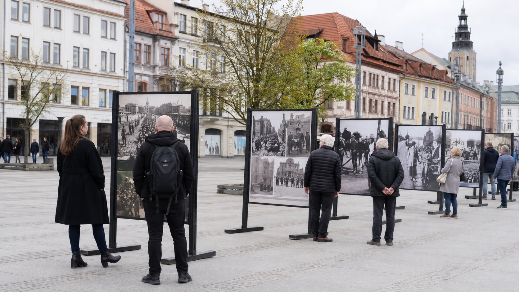 Białystok. Wystawa na 35-lecie Podlaskiego Oddziału Straży Granicznej stanęła na Rynku Kościuszki