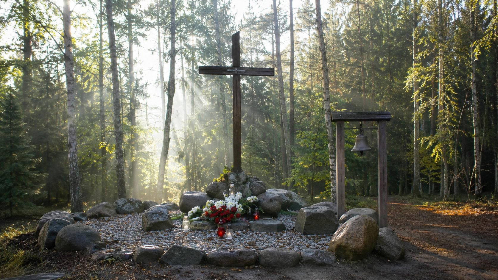 Giby. Uroczystości przy instalacji „Ostatni Krzyk Obławy”