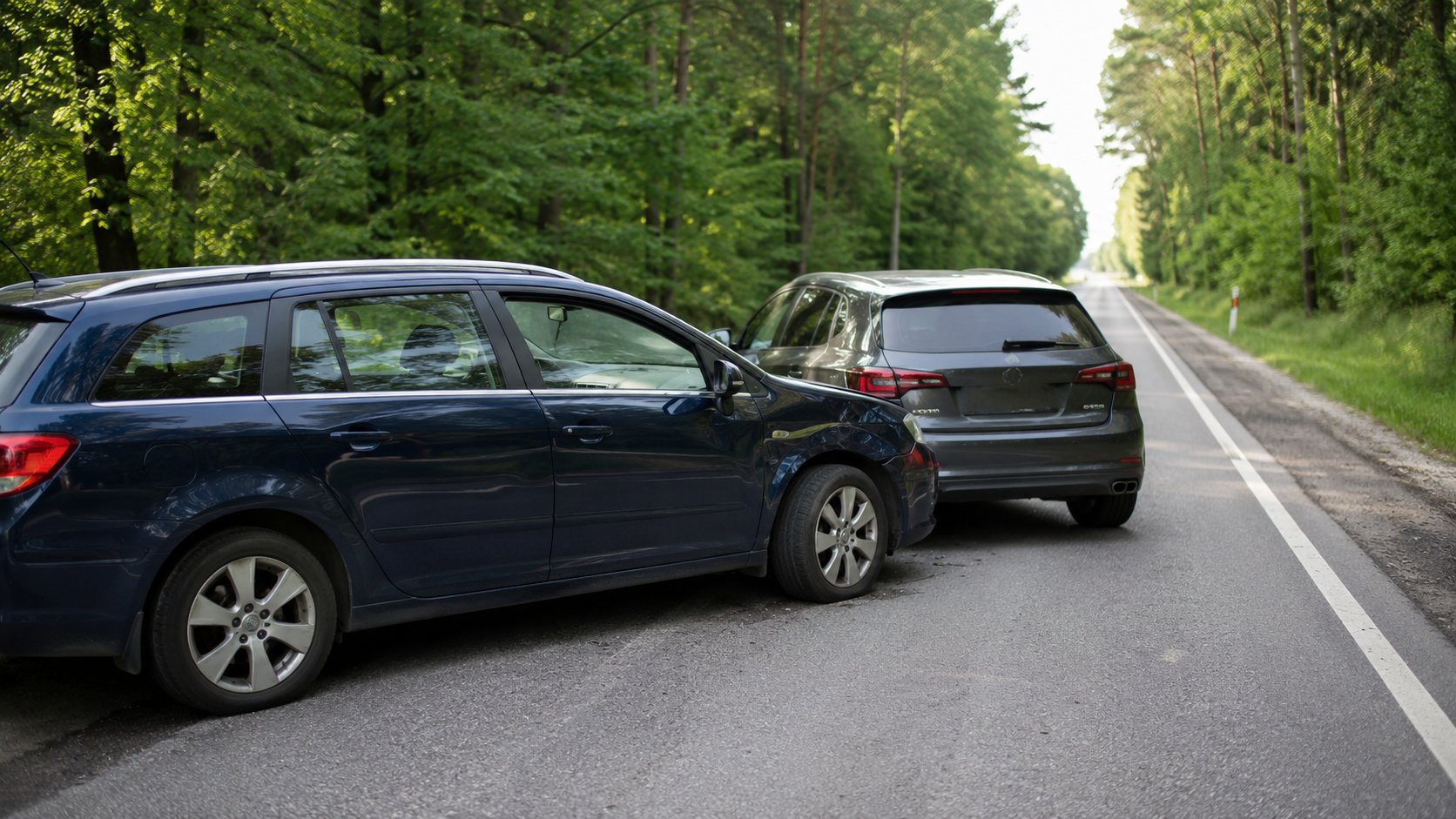 Kolizja na DW645 między Łomżą a Nowogrodem. Bez osób poszkodowanych