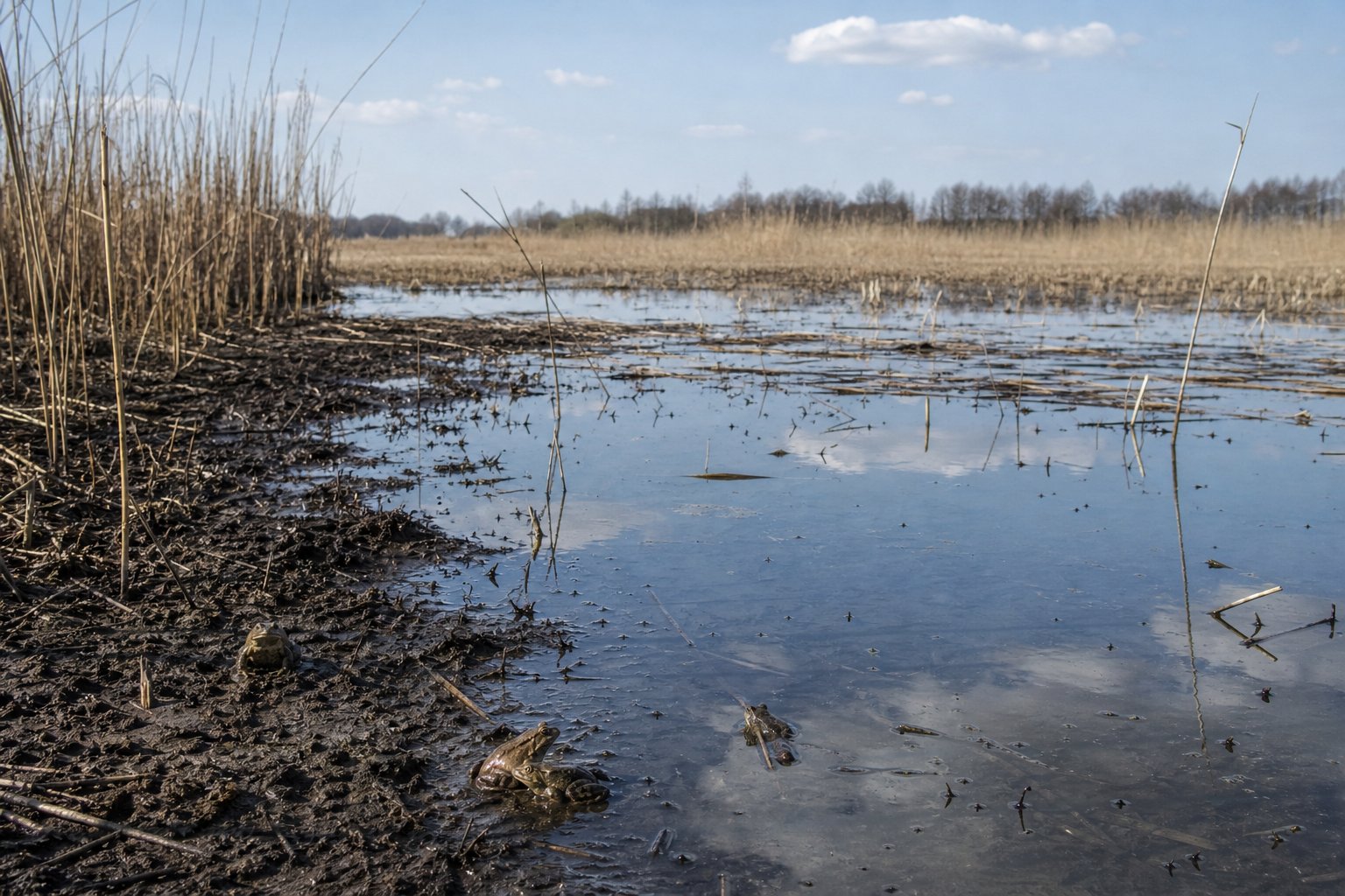 Nad Biebrzą gwałtownie ubywa płazów. Przyrodnicy wiążą to z suszą