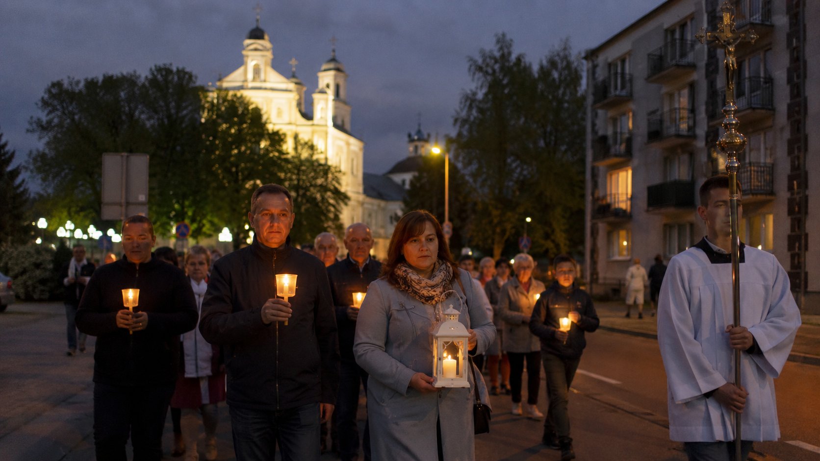 Łomża. Procesja Drogą Światła na zakończenie Tygodnia Bobolańskiego