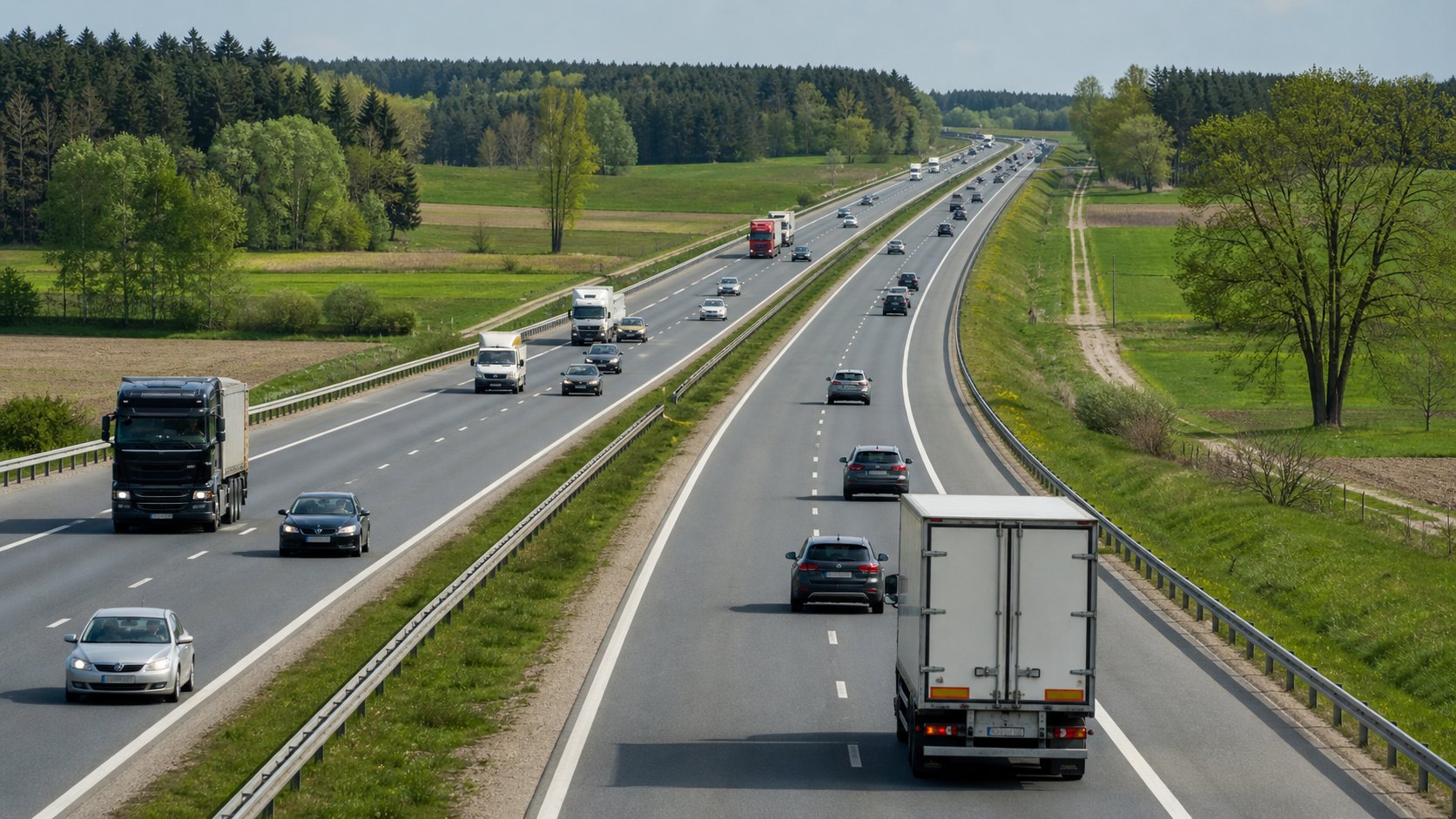 Podlaskie: ruch na drogach krajowych spadł jako jedyny region w kraju