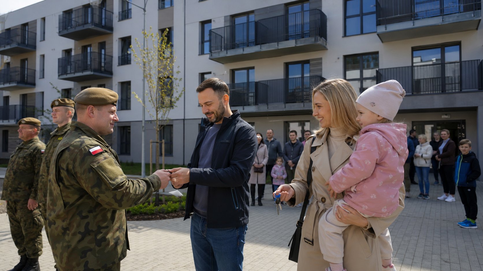 Suwałki. Nowy blok dla rodzin wojskowych oddany przy ulicach Leśnej i Utraty