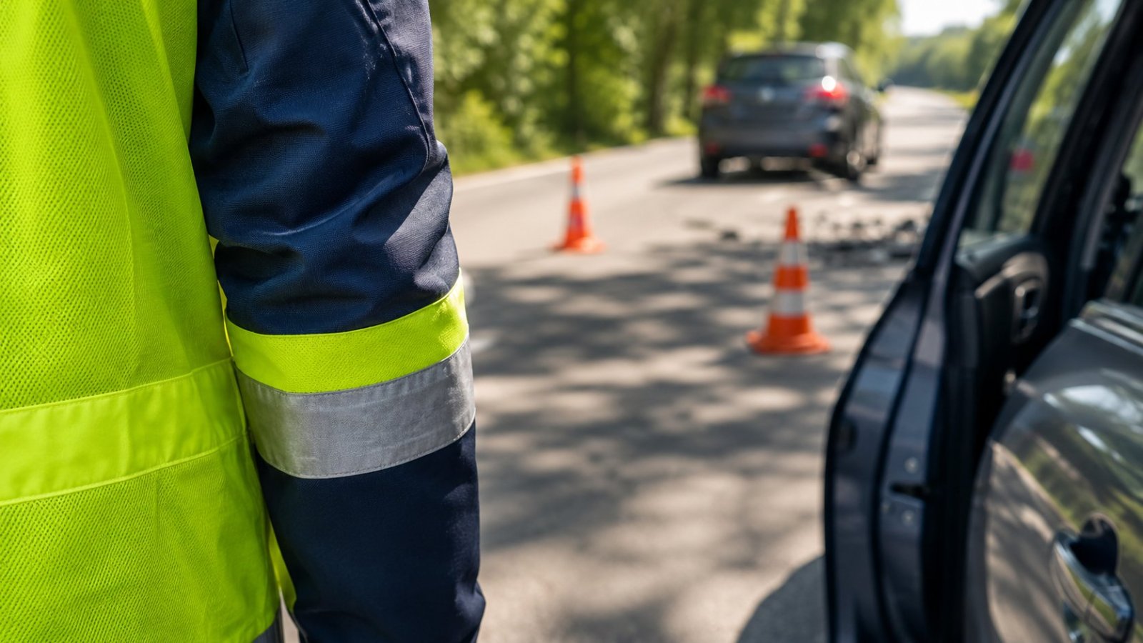 Białystok. Funkcjonariusze KAS pomogli poszkodowanym po kolizji aut