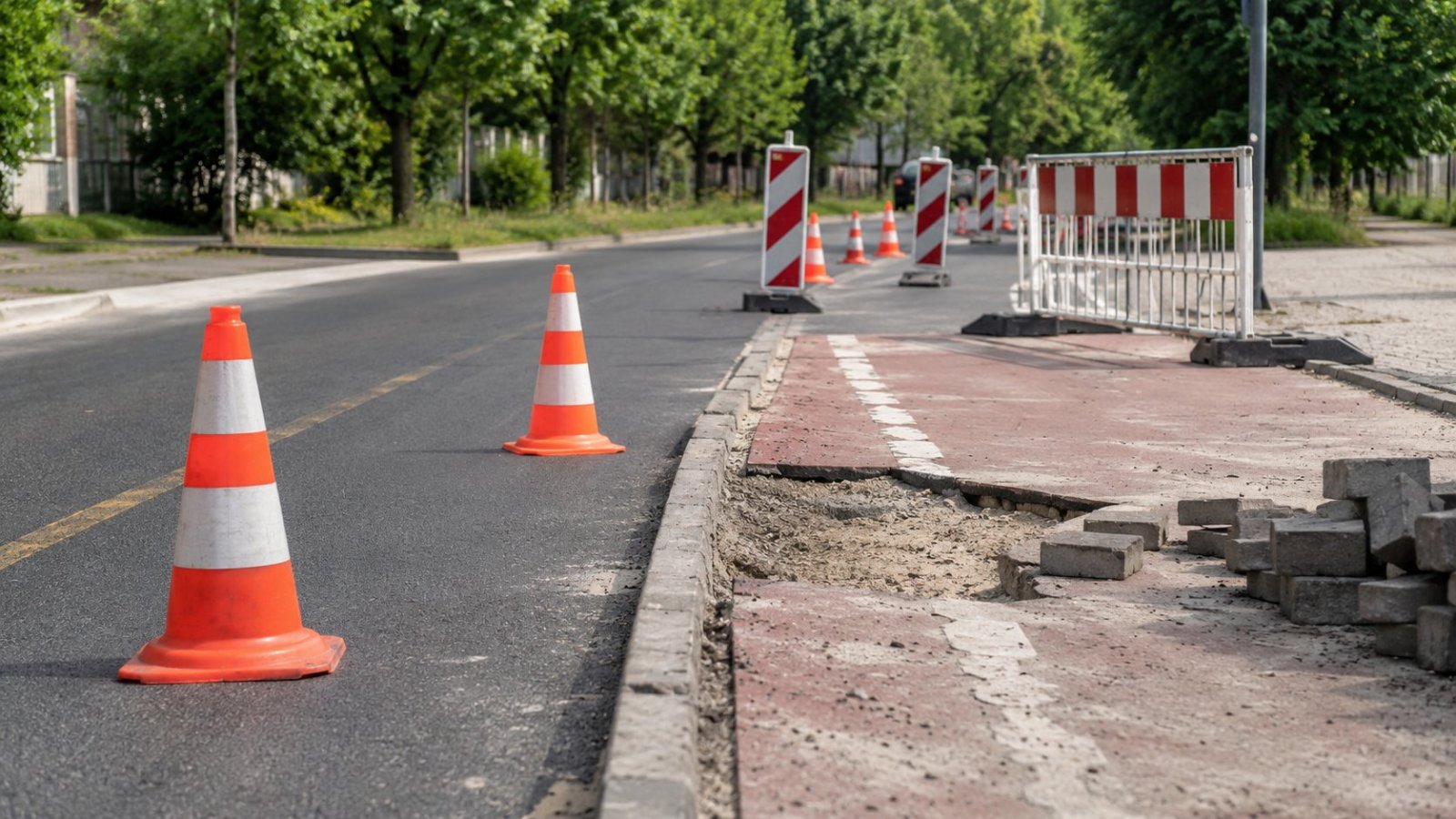 Białystok. Utrudnienia na Bohaterów Getta i Towarowej