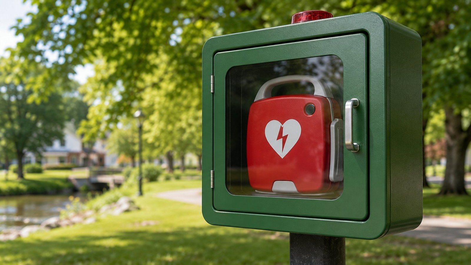 Dąbrowa Białostocka. Defibrylator AED stanął na Placu Kościuszki