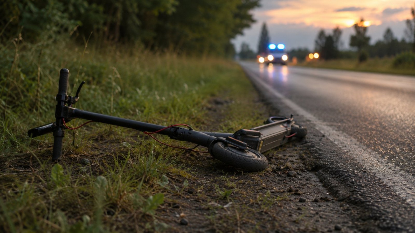 Koszarówka. 14-latek na hulajnodze trafił do szpitala po zderzeniu z autem