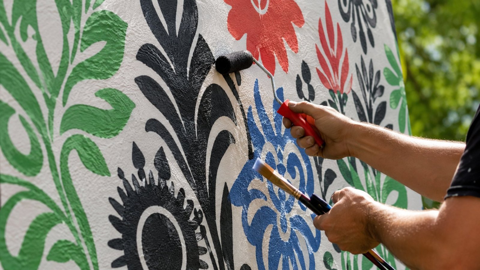 Nowogród. Powstają kolejne murale inspirowane Kurpiami