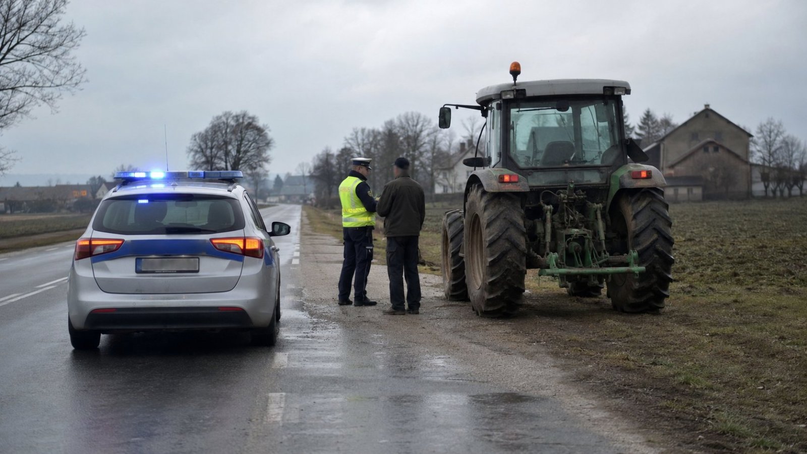 Sokółka. Nietrzeźwy kierowca ciągnika zatrzymany przez policję
