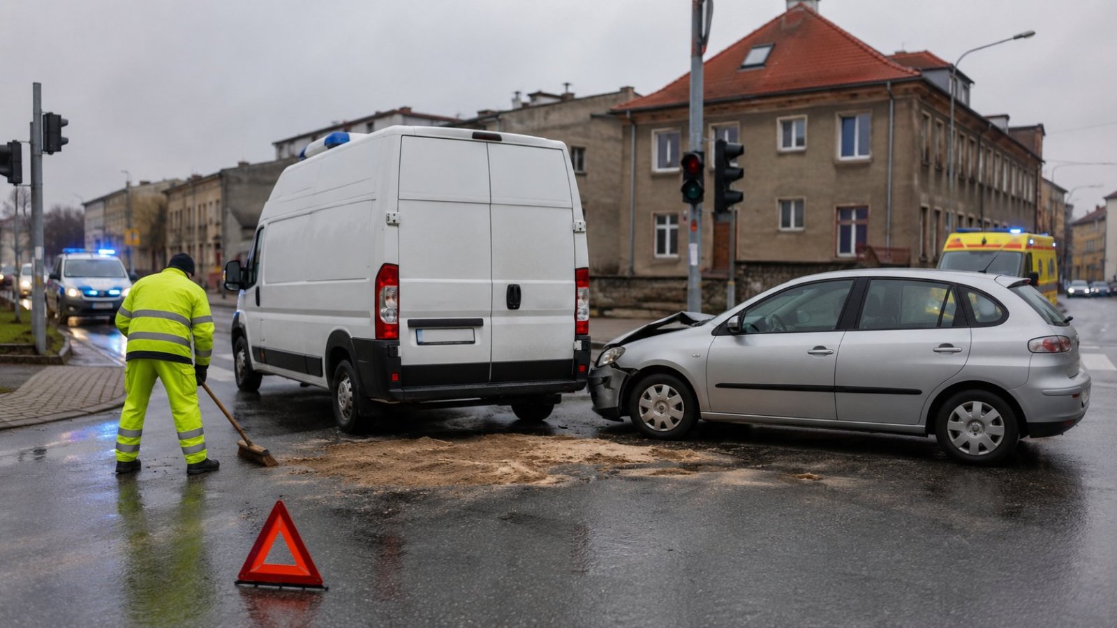 Sokółka. Zderzenie busa i osobówki na skrzyżowaniu