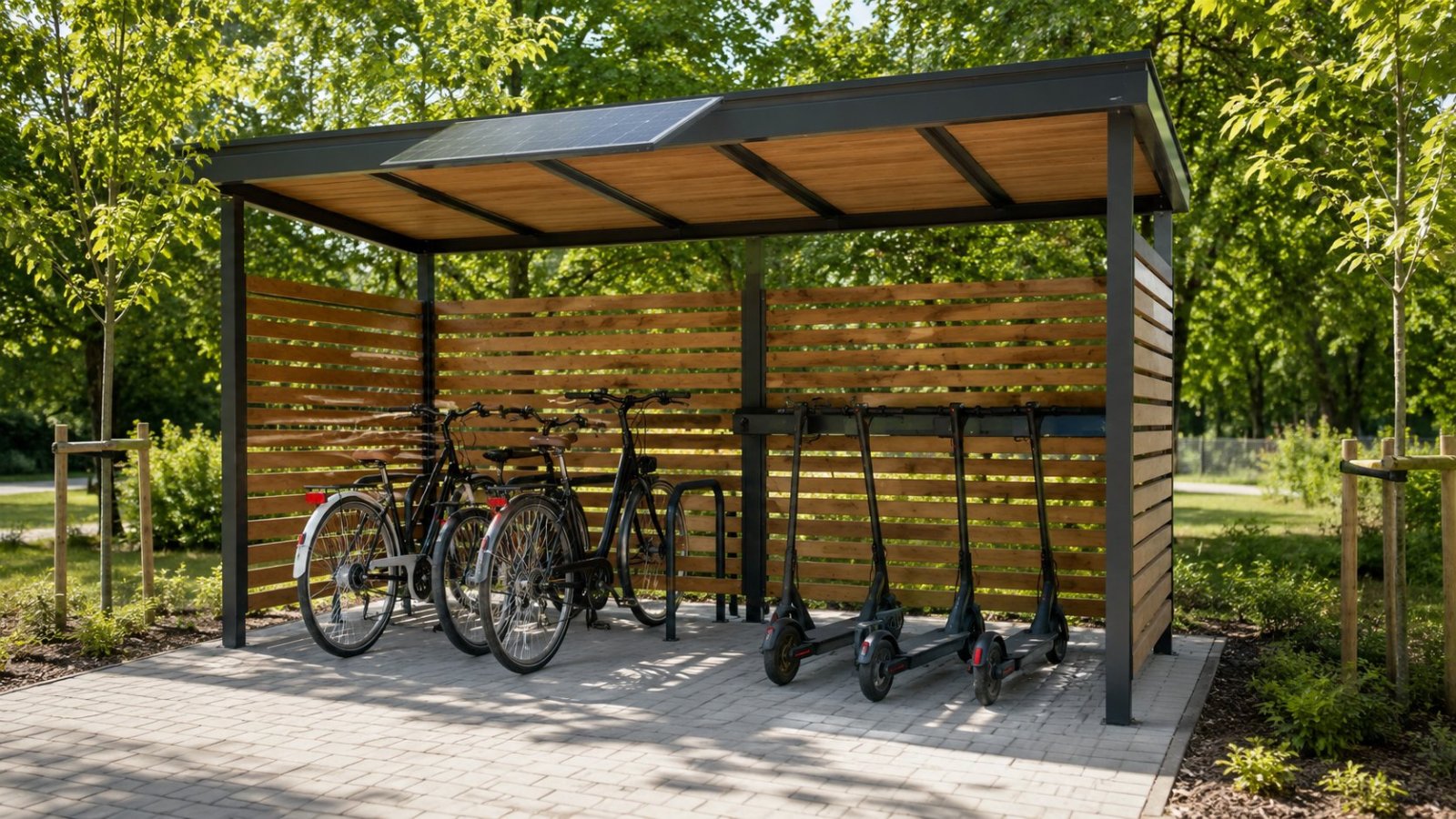 Suwałki. Powstanie solarna wiata dla rowerów i hulajnóg