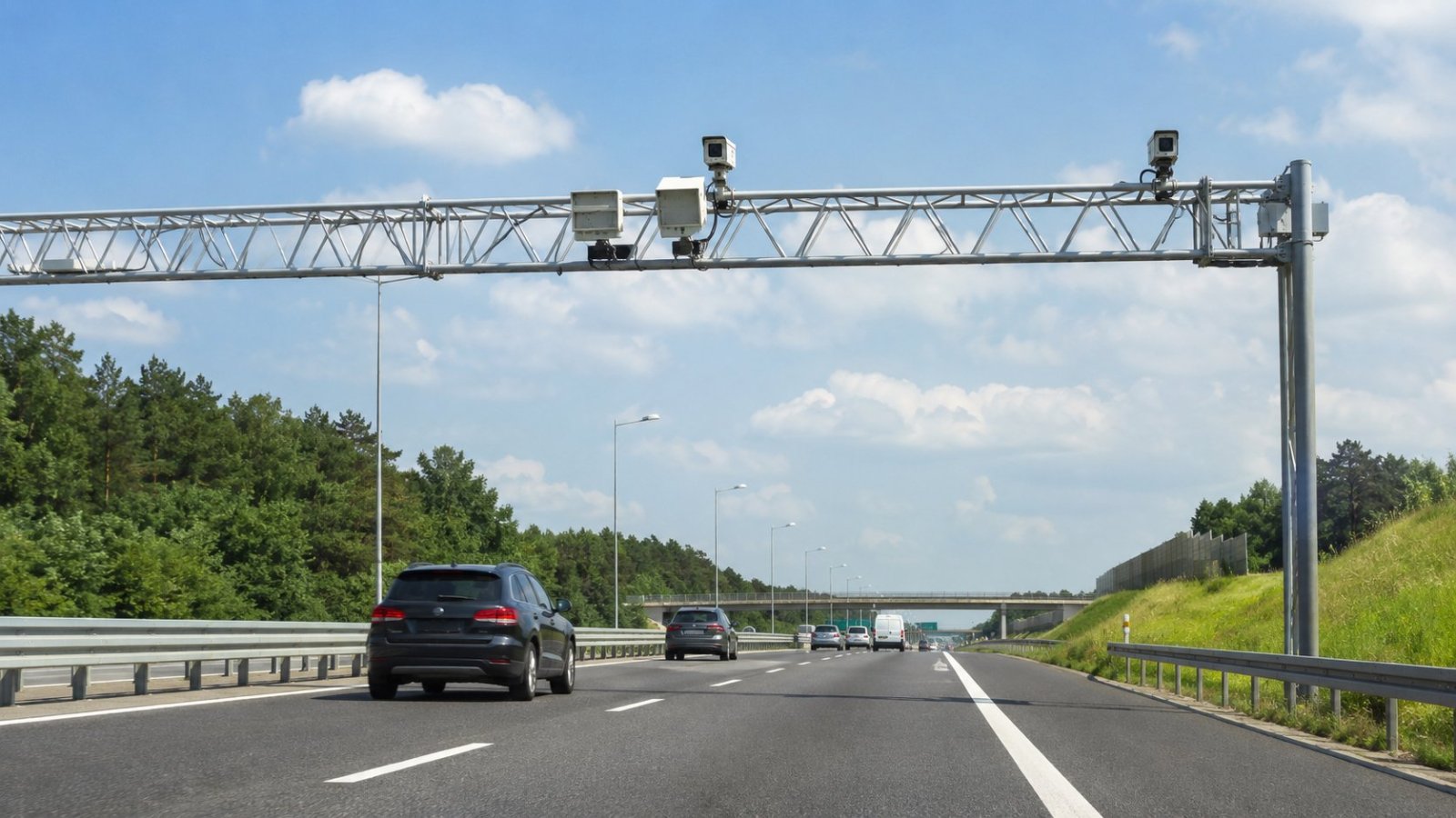 S8. Działa odcinkowy pomiar prędkości między Kołakami i Mężeninem