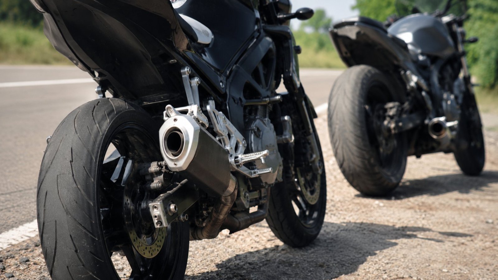 Łomża. Dwóch motocyklistów straciło prawa jazdy za jazdę na jednym kole