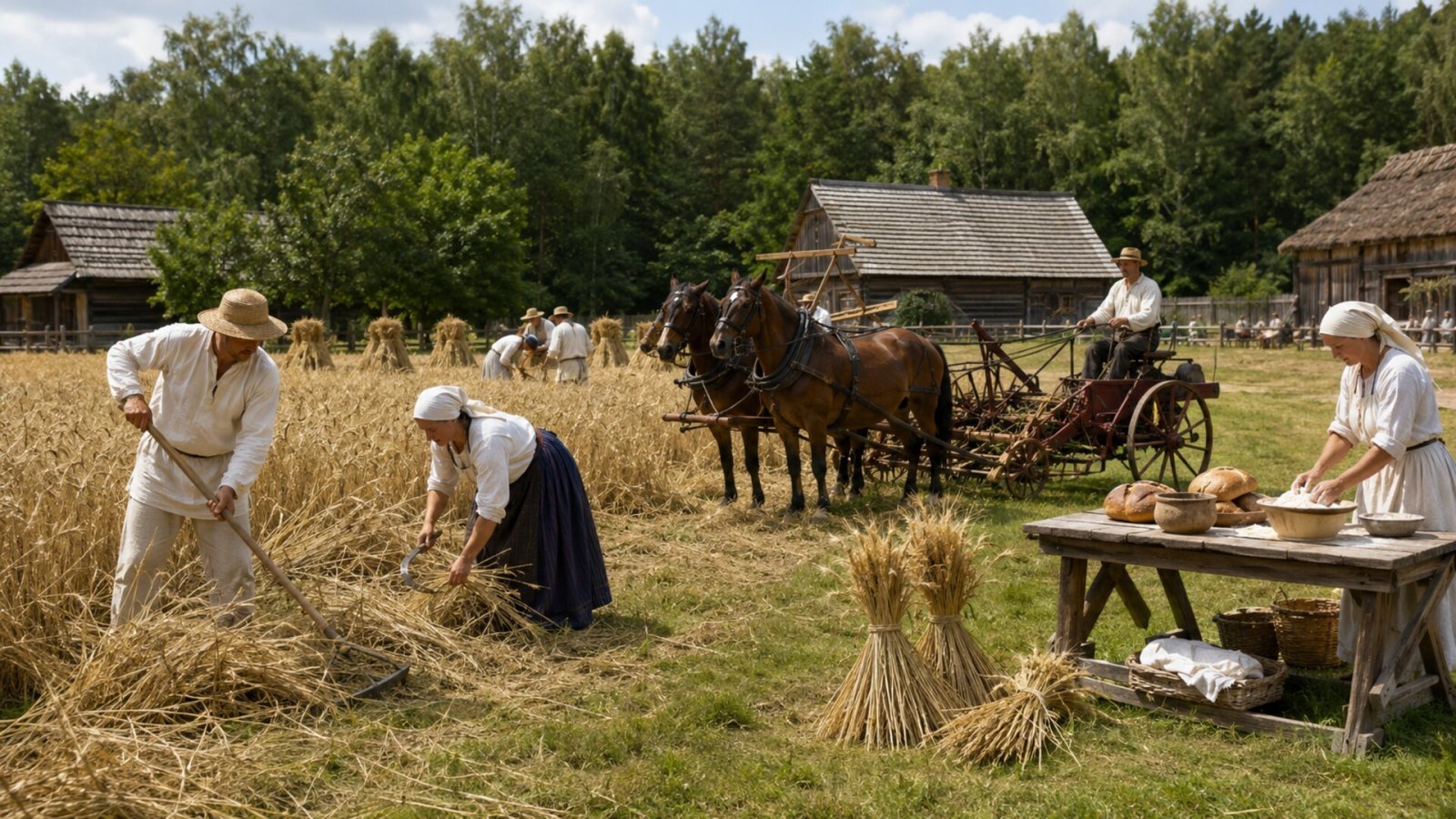 Dawne żniwa i tradycje podczas Podlaskiego Święta Chleba