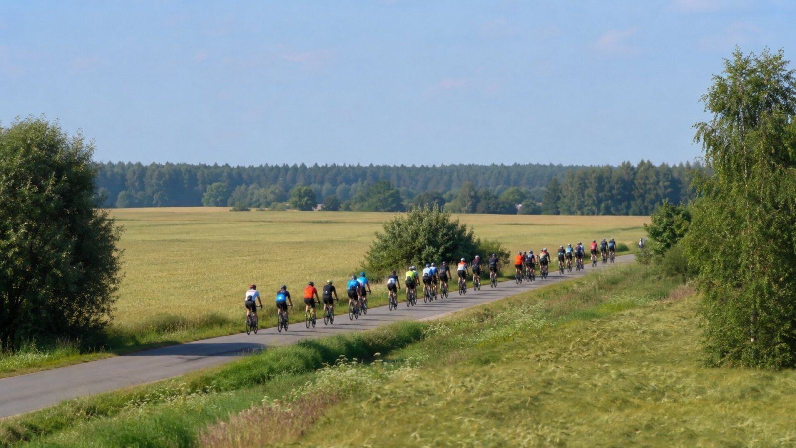 Rowerowi pielgrzymi wyruszyli z Zambrowa do Hodyszewa