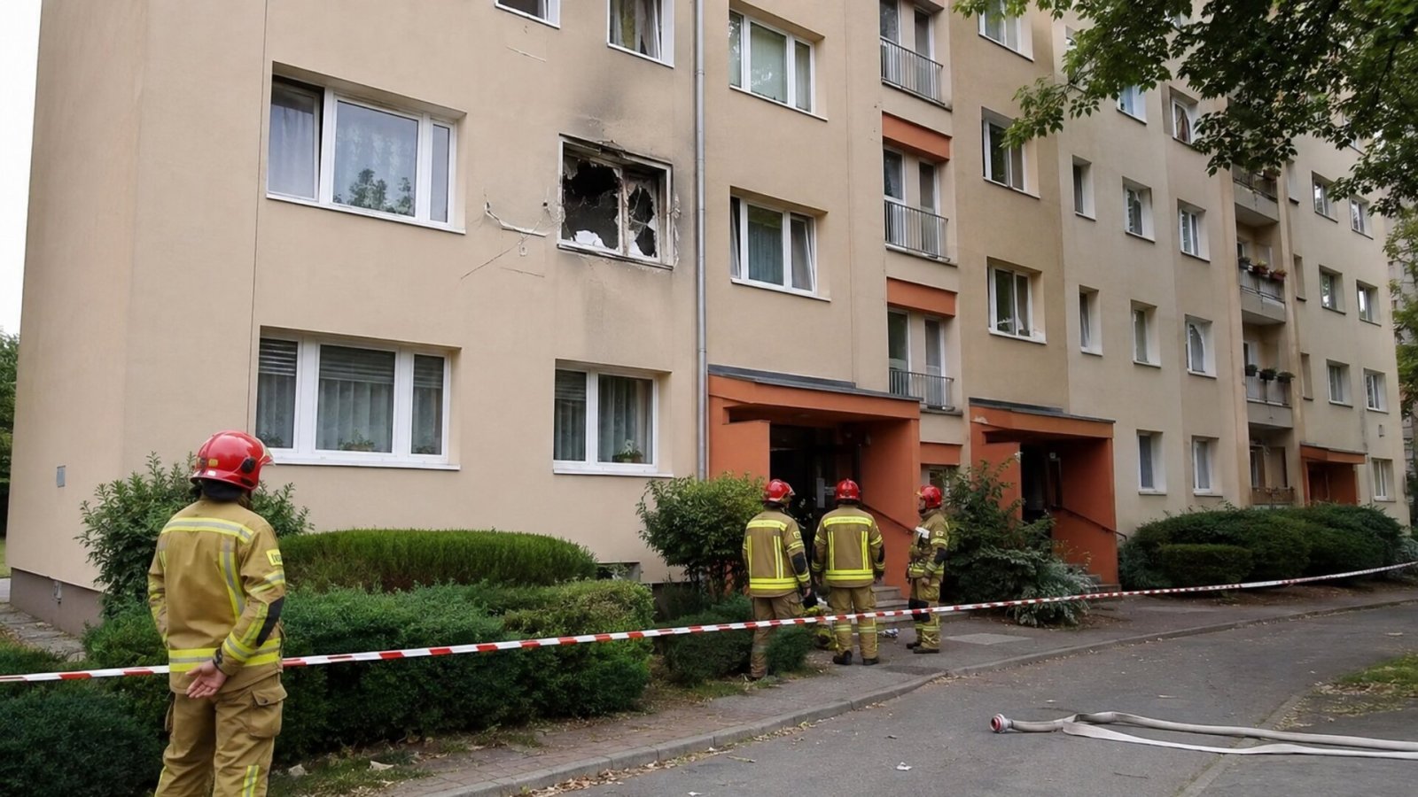 Wybuch butli z gazem w bloku w Bielsku Podlaskim
