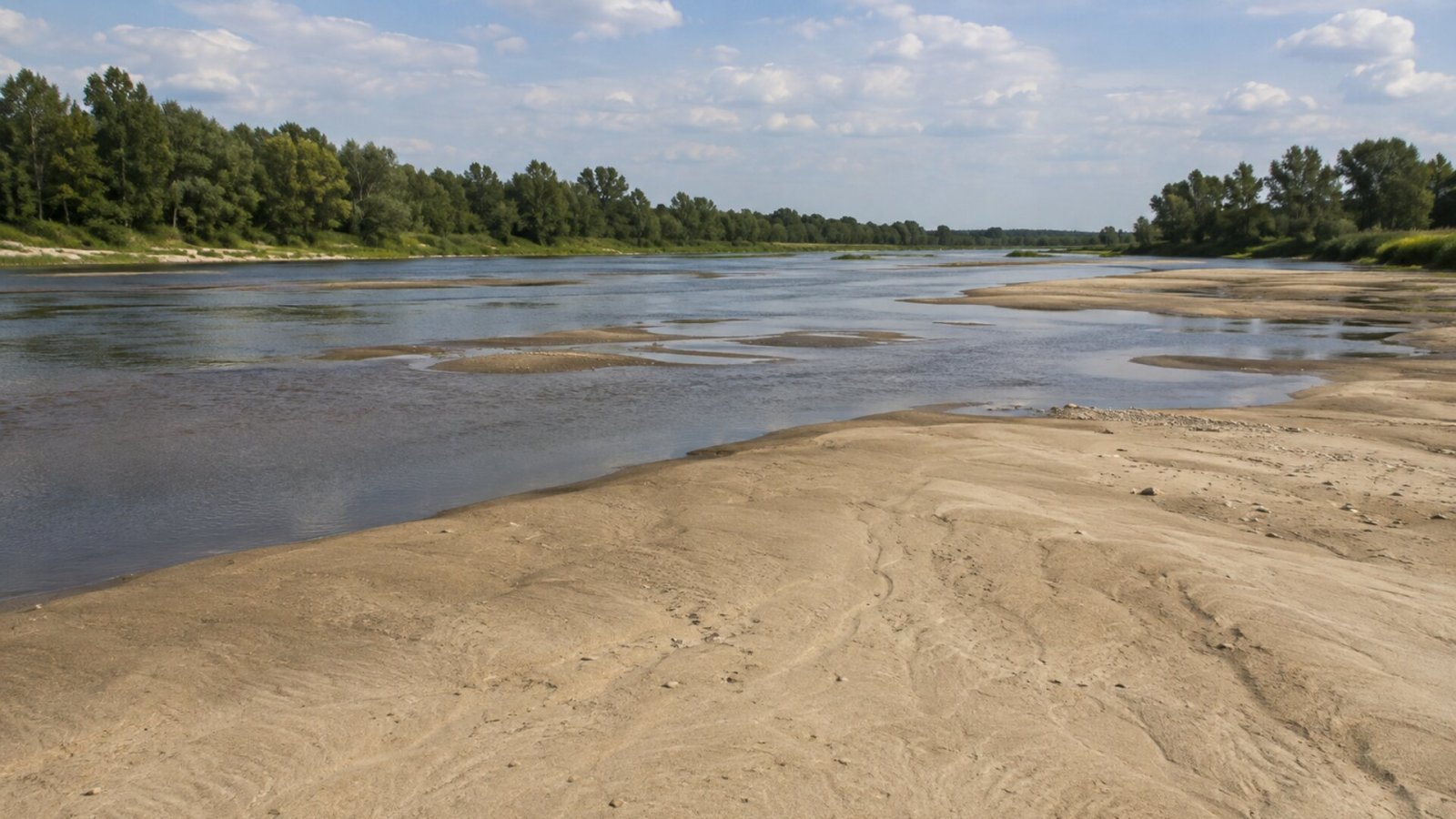 Wyjątkowo niski stan Bugu. W Tonkielach tylko 25 centymetrów