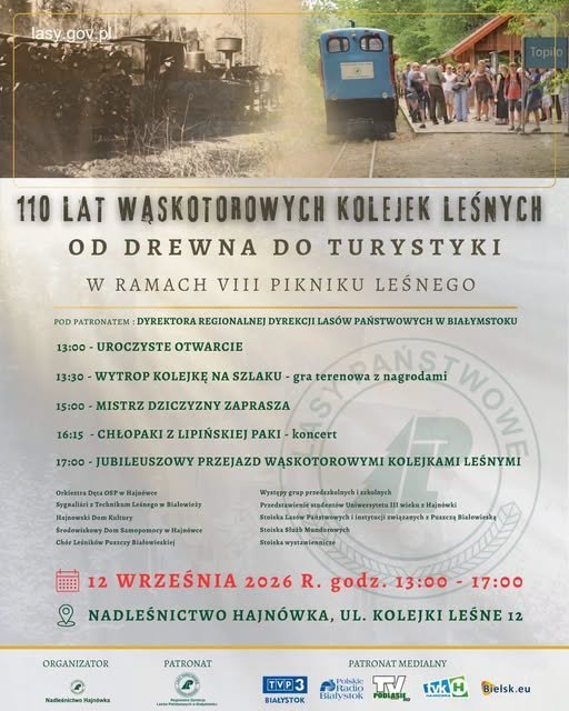 110 lat Wąskotorowych Kolejek Leśnych w Hajnówce