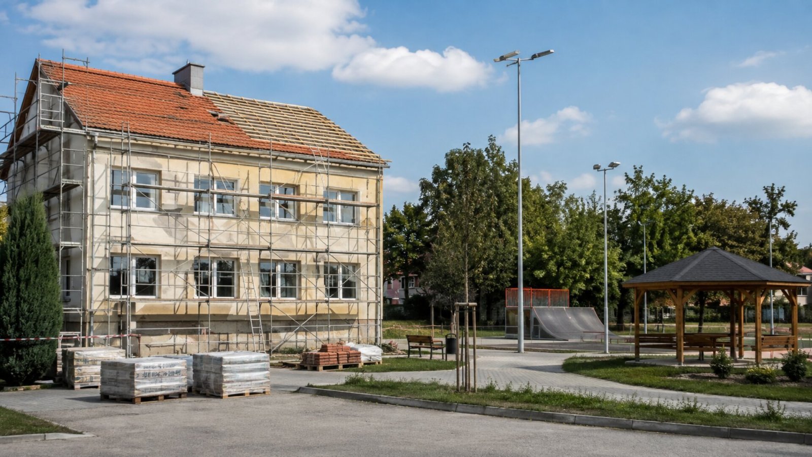 250 tys. zł dla gminy Sokoły na dach urzędu, altanę i skatepark