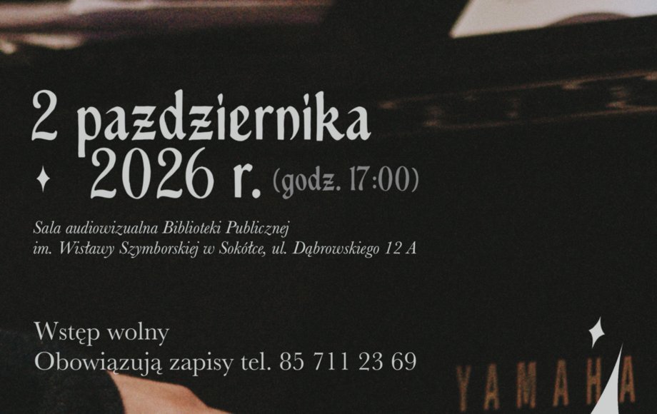 Bartosz Szyszko zagra bezpłatny recital pianistyczny w Sokółce