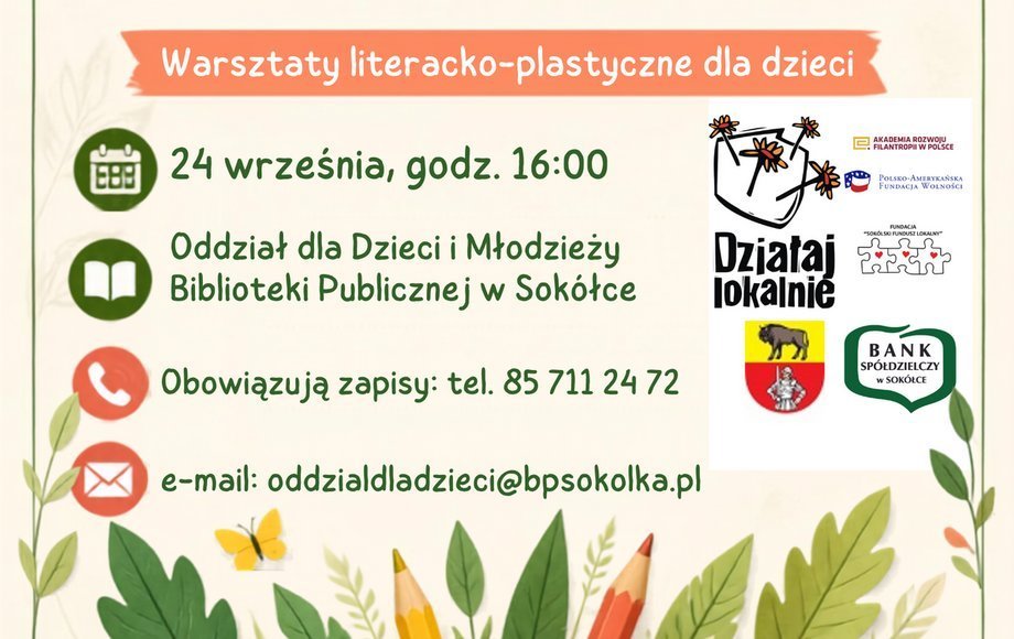 Ekologiczne warsztaty dla dzieci w sokólskiej bibliotece