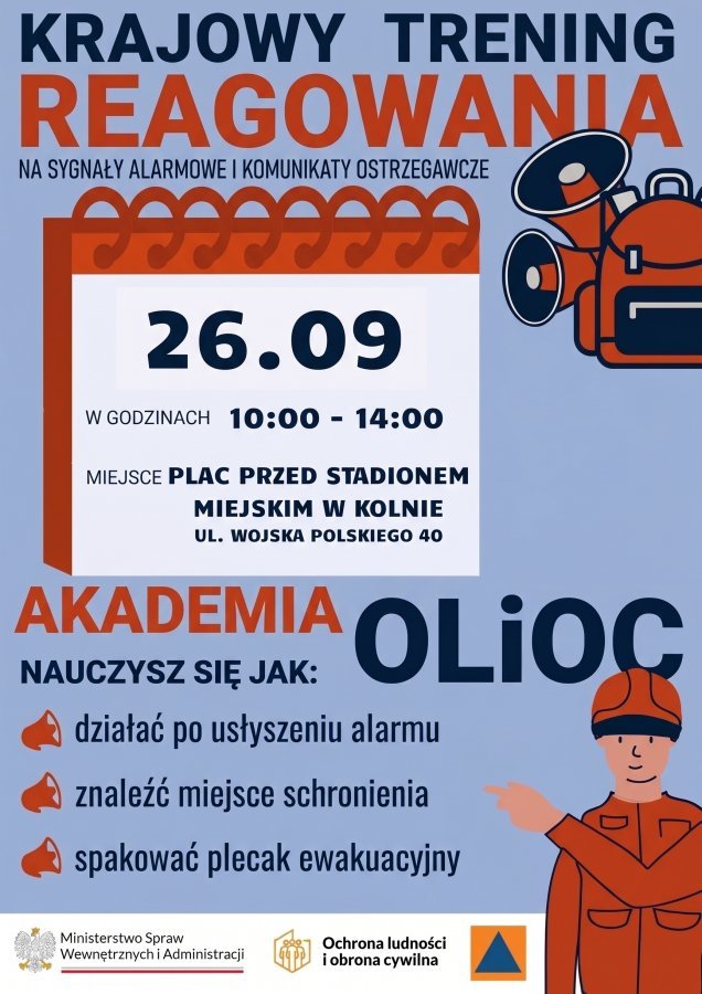 Krajowy Trening Reagowania w Kolnie. Praktyczne szkolenie już w sobotę