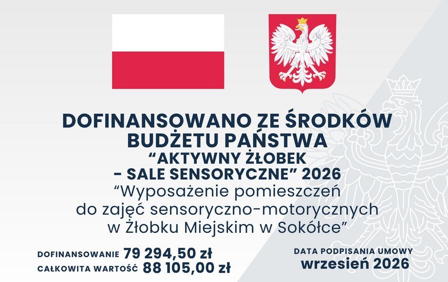 Żłobek Miejski w Sokółce zyska nowe sale sensoryczne