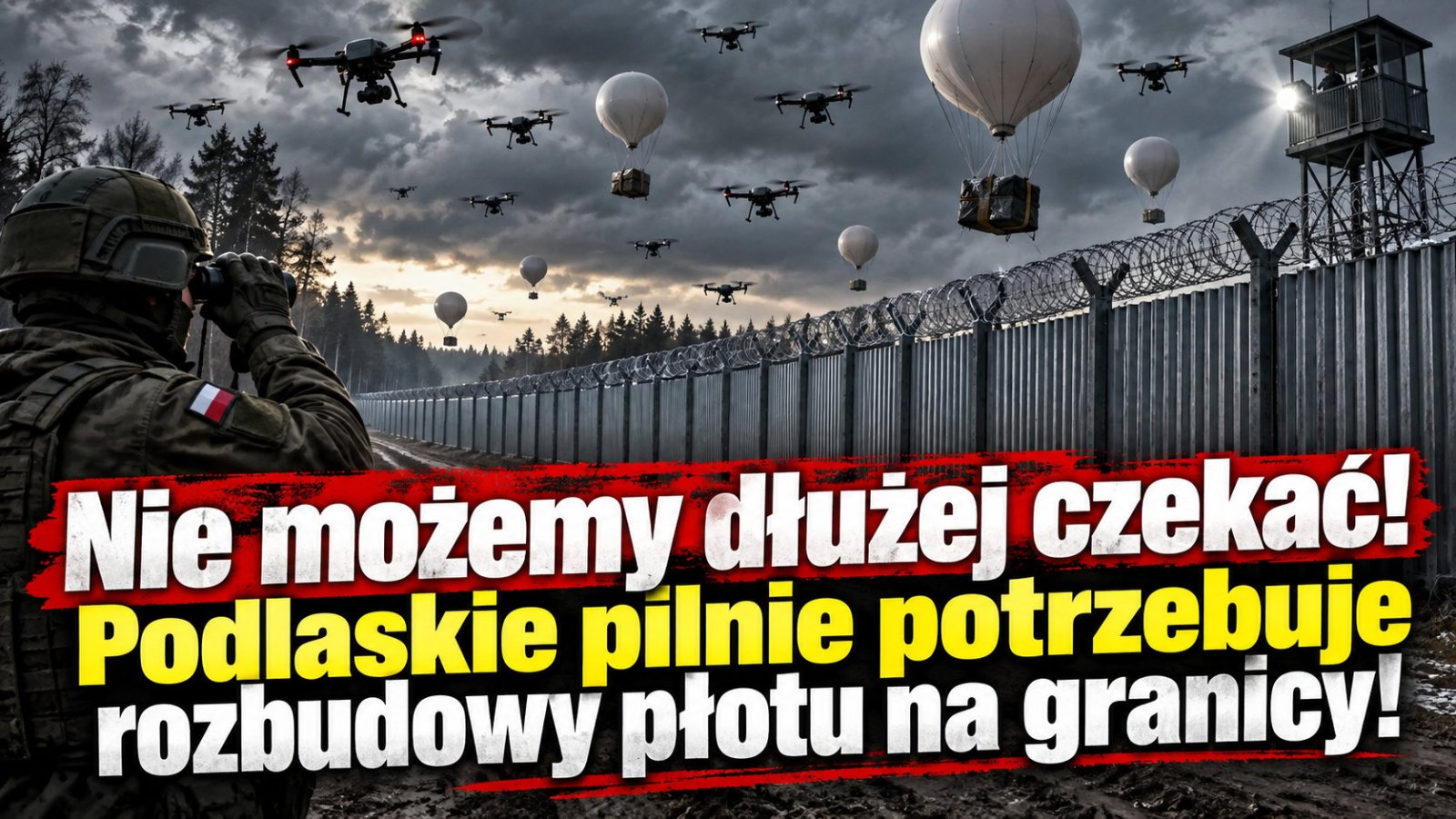 Podlaskie pilnie potrzebuje rozbudowy płotu na granicy!