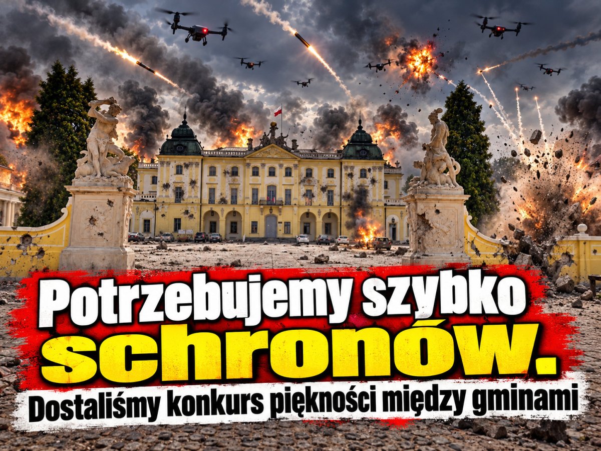 Potrzebujemy szybko schronów. Dostaliśmy konkurs piękności między gminami.
