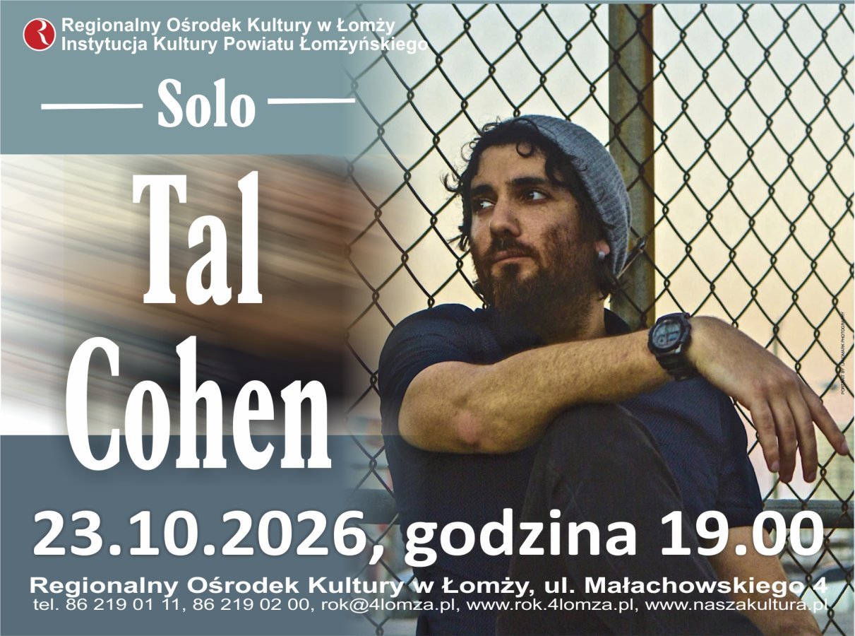 Australijski pianista jazzowy Tal Cohen wystąpi solo w Łomży
