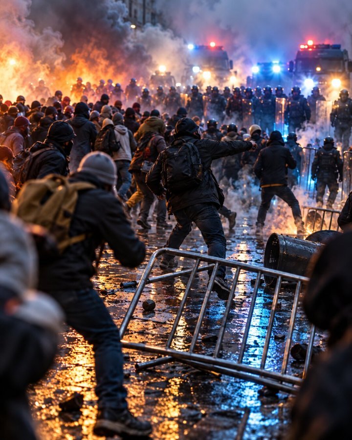 Macron po protestach we Francji: trzeba oddzielić postulaty od przemocy