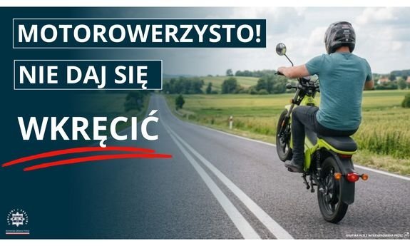 Policja przypomina motorowerzystom o uprawnieniach i zasadach bezpieczeństwa
