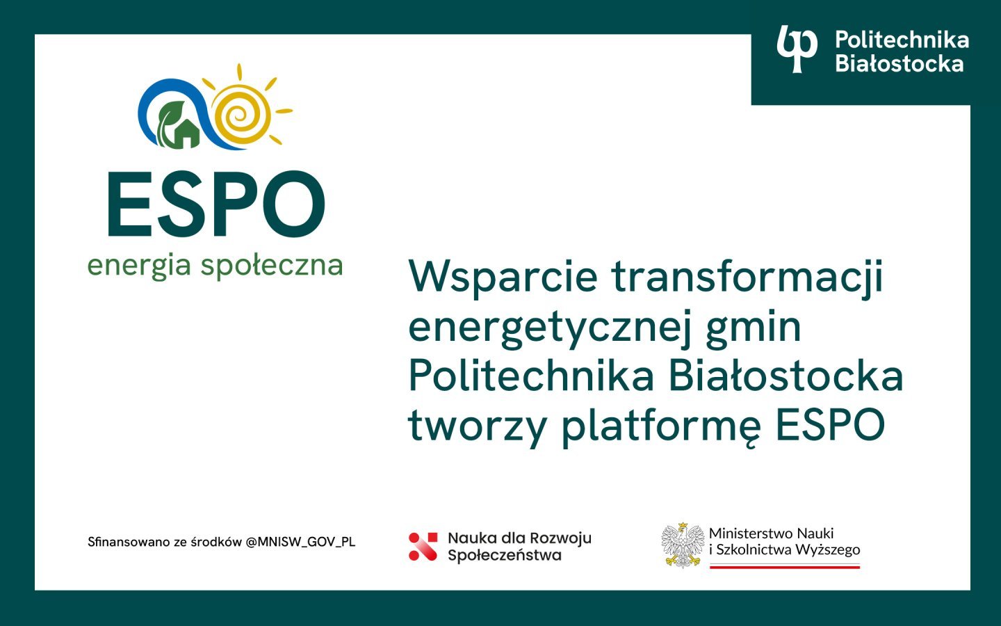 Politechnika Białostocka tworzy platformę energetyczną dla gmin