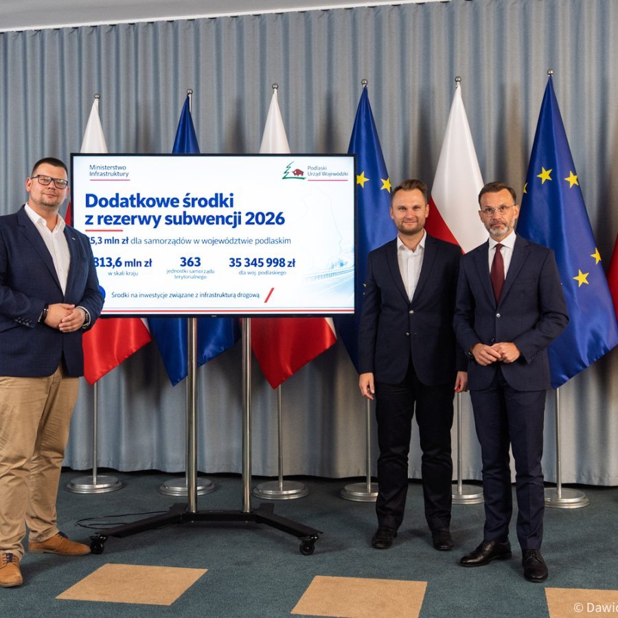 Prawie 4,4 mln zł dodatkowego wsparcia na białostockie drogi