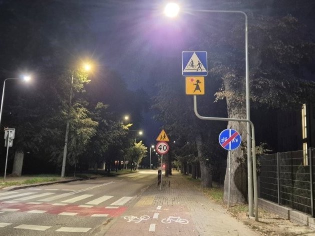 Przejście przy liceum w Hajnówce zostało doświetlone