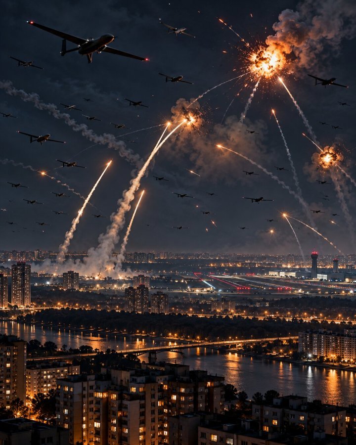 Rosja informuje o ponad tysiącu dronów