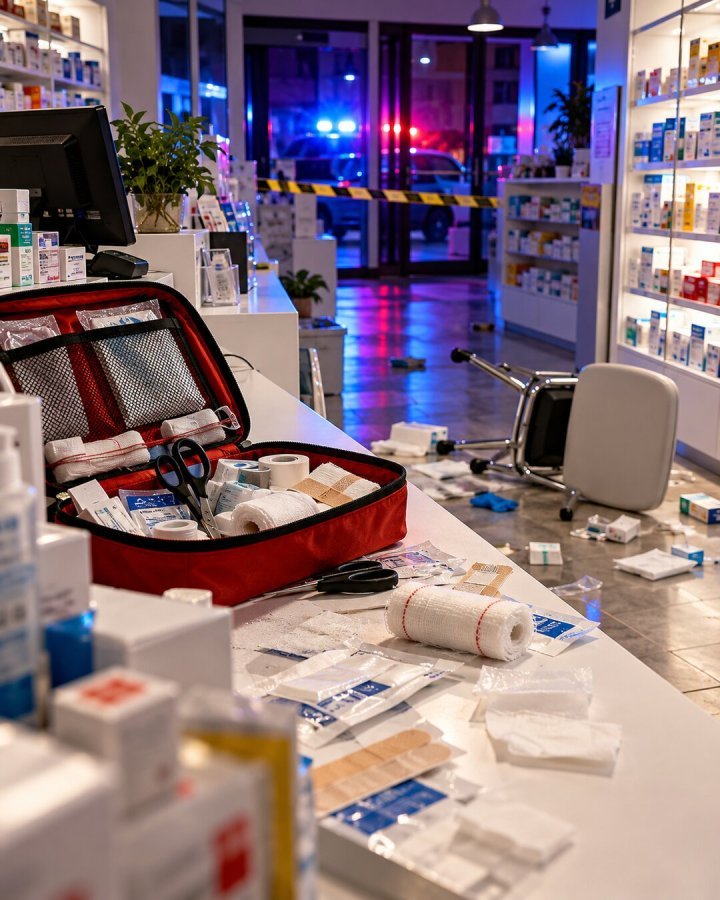 Trzy farmaceutki ranne w ataku w krakowskiej aptece