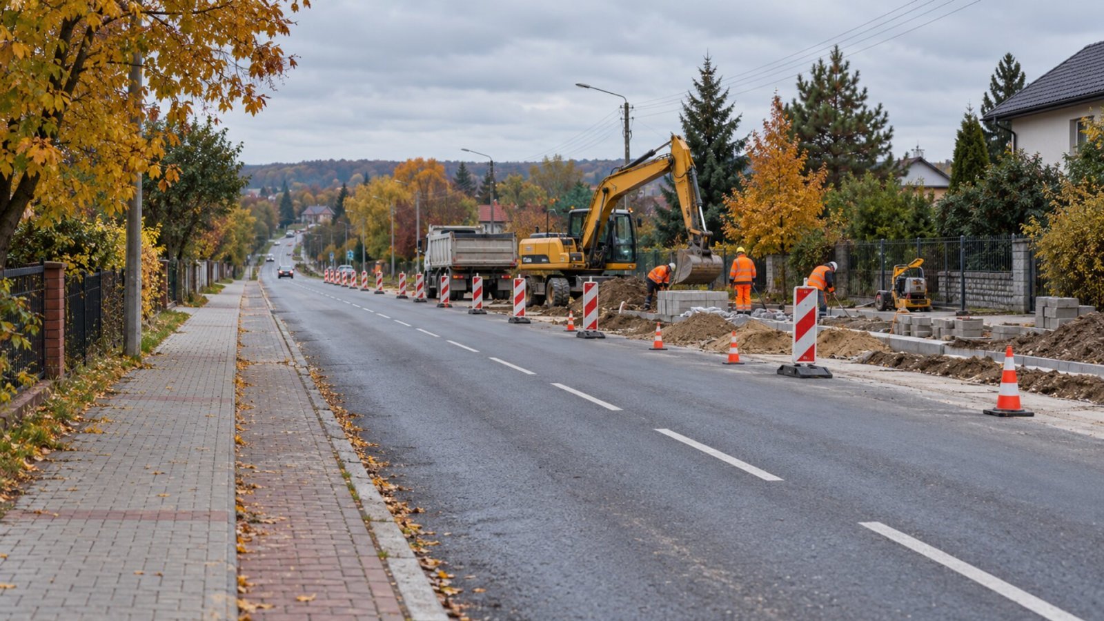 Utrudnienia na ul. Spokojnej w Klepaczach potrwają do maja